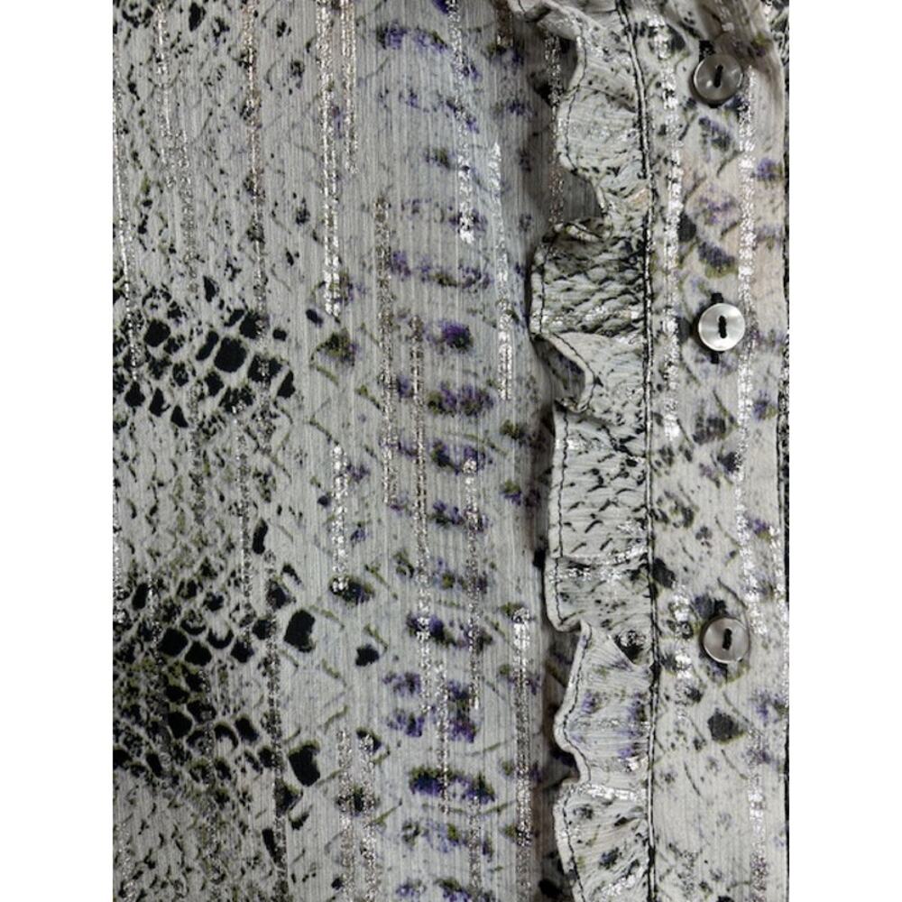 1. State Python Print Ruffle Lined Blouse Size 1x - image 4